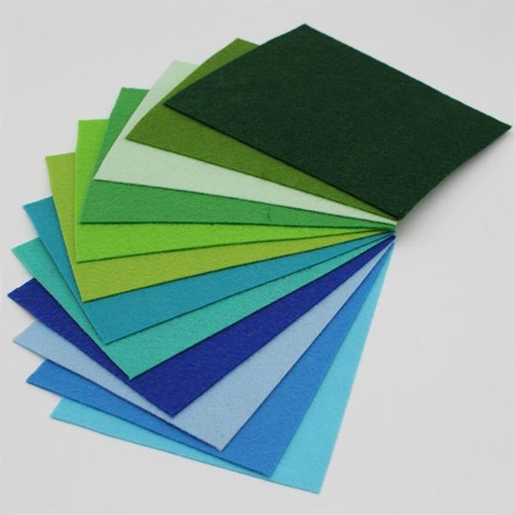 Sewing Thread In Textile - 40 Lembar Kain Felt Non-Woven Berbagai