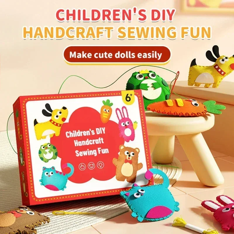 Sewing Thread In Textile - Boneka Diy mainan jahit hewan buah