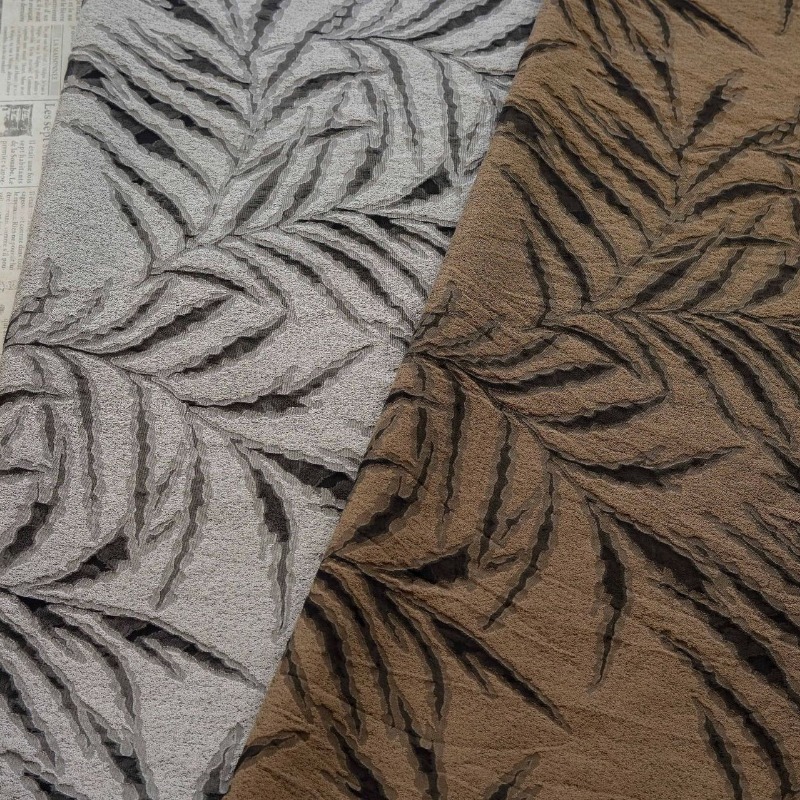 Vintage Sewing Textile - Kain Tekstil Jacquard Berwarna dengan Motif