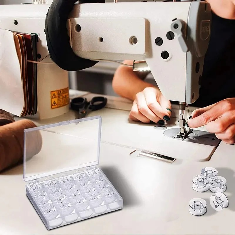 25pcs Set Bobbin Benang Bawah  - Textile Sewing Machine ulasan dan harga